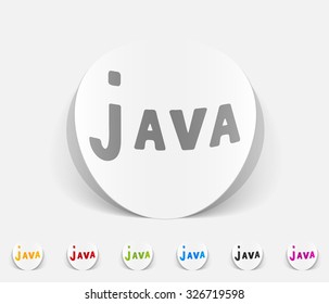 Realistic Design Element Java Stock Vector (Royalty Free) 276665567 ...