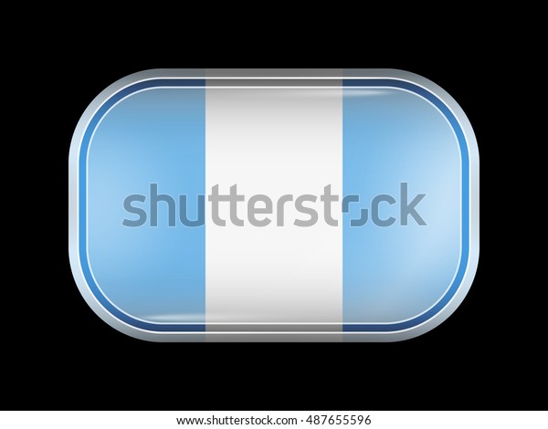 Rectangular Shape Rounded Corners This Flag Stock Vector (Royalty Free ...