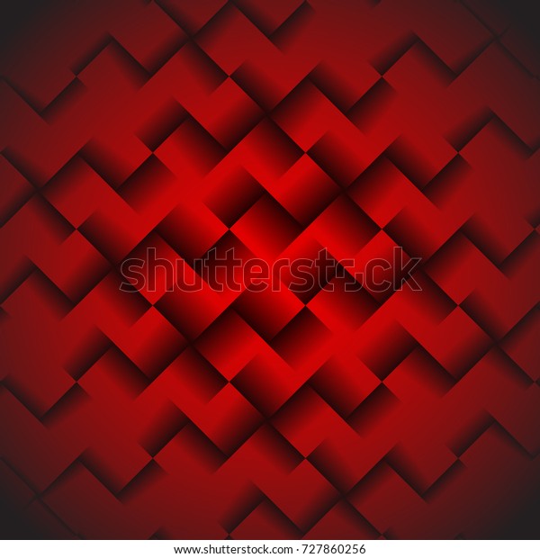 Red Geometric Background Squares Abstract Wallpaper Stock Vector