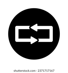 Refresh Undo Redo Rotationrepeat Arrows Isolated Stock Vector (Royalty ...