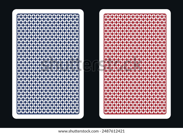 Reverse Side Playing Card Back Side Stock Vector (Royalty Free ...