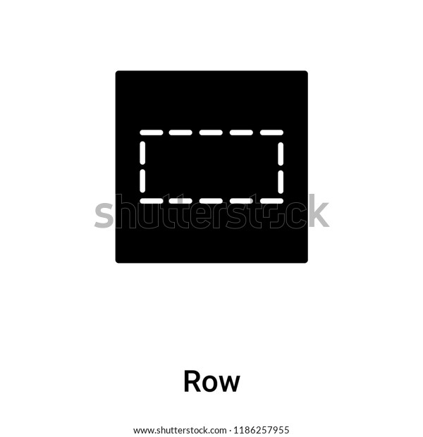 Row Icon Vector Isolated On White Stock Vector (Royalty Free ...
