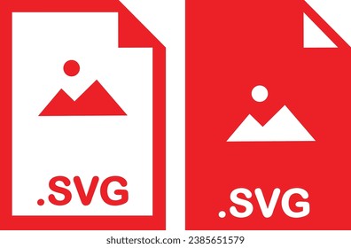 Scalable Vector Graphics image file format icon vecto स्टॉक वेक्टर