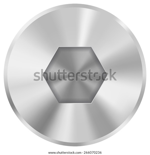 Screw Head Vector Illustration Isolated On Stock Vector (Royalty Free