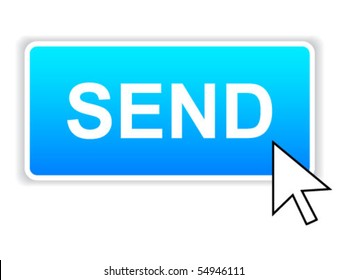 send button Stock Vector