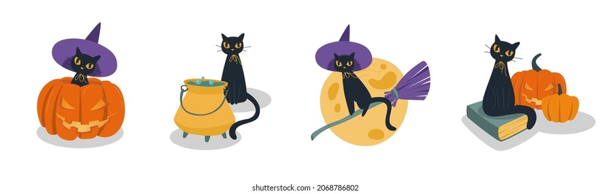 Halloween Black Cat free vector icons designed by Freepik