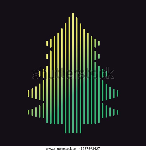 Shape Pine Tree Symbol Vector Illustration Stock Vector (Royalty Free ...