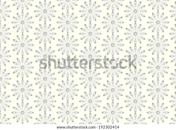 Silver Cute Flower Pattern Abstract Shape Stock Vector (Royalty Free ...