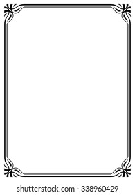 Simple Black Border Clip Art