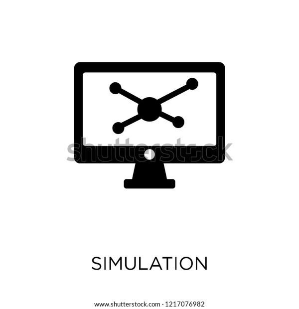 Simulation Icon Simulation Symbol Design Programming Stock Vector ...