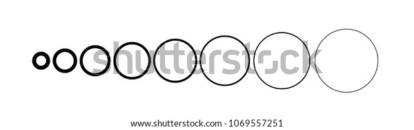 Small Large Circles Stock Vector (Royalty Free) 1069557251 | Shutterstock