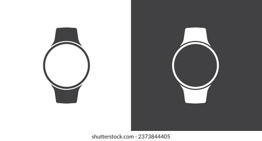 Smart watch Symbol. Modern Watch Symbol Zeichen, einfach, Vektorgrafik, Symbol für Website-Design, mobile App, ui. Vektorgrafik, Smart-Uhr-Symbol im flachen Stil. Smart Watch Design Symbol für Apps und Websites. – Stockvektorgrafik