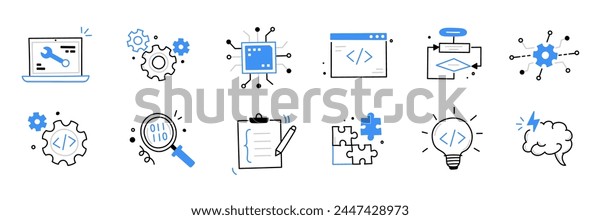 Programming Doodles: Over 5,806 Royalty-Free Licensable Stock Vectors ...