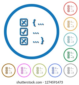 Source Code Checking Flat Color Vector Stock Vector (Royalty Free ...