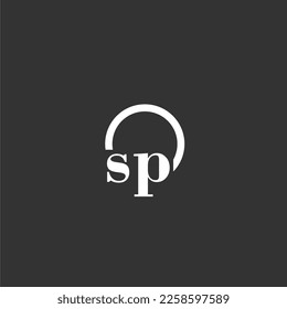 Sp Initial Monogram Logo Creative Circle Stock Vector (Royalty Free ...