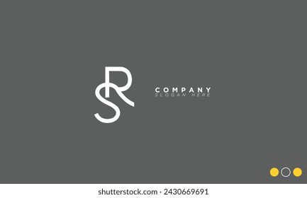 Sr Alphabet Letters Initials Monogram Logo Stock Vector (Royalty Free ...