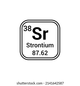 Strontium Chemical Element Periodic Table Stock Vector (Royalty Free) 2141642587 | Shutterstock
