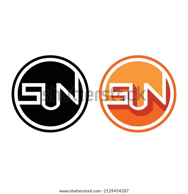 Sun Logo Text Logo Shadow Effect Stock Vector (Royalty Free) 2129454287 ...