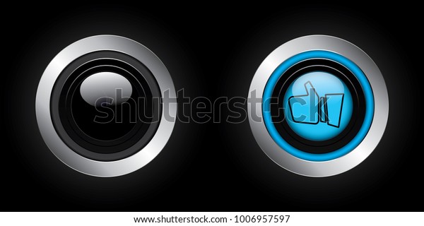 Switch On Off Hand Like Button Stock Vector (Royalty Free) 1006957597 ...