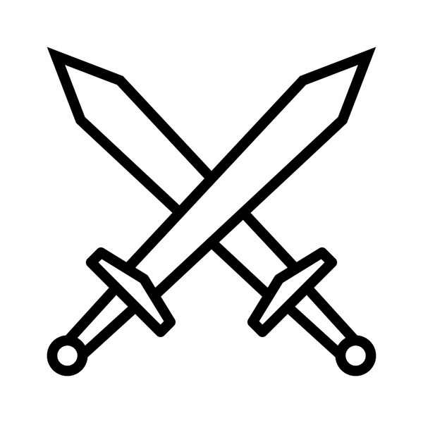 Crossing Swords Stock Illustrations, Cliparts and Royalty Free Crossing Swords Vectors