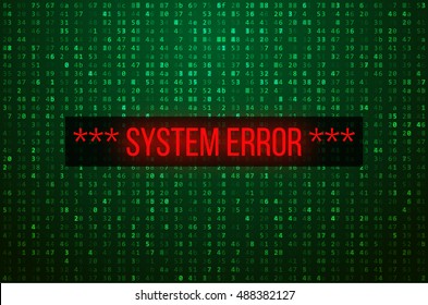 Abstract Technology Background Binary Computer Code Stock Vector ...