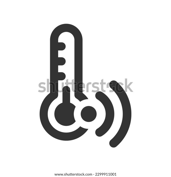 Temperature Sensor Icon Vector Graphics Stock Vector (Royalty Free
