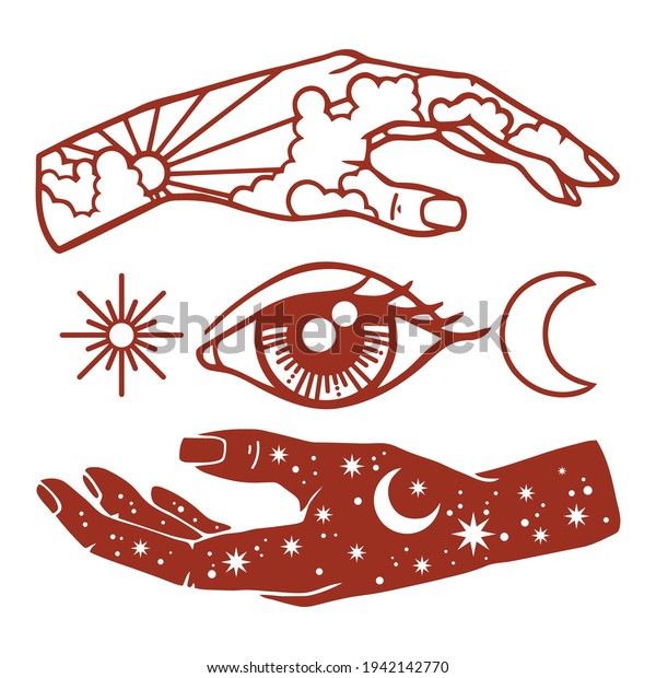 Third Eye Hand Vector Illustration Indian Stock Vector (Royalty Free) 1942142770 | Shutterstock