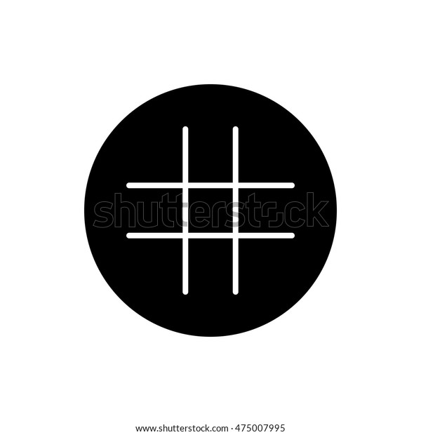 Tic Tac Toe Variations Table Icon Stock Vector (Royalty Free) 475007995 ...