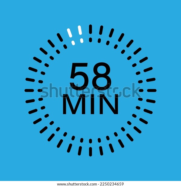 Timer Countdown Stopwatch Image Counting Seconds Stock Vector (Royalty