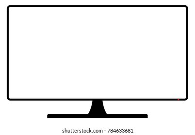 A TV or computer screen with copy space area A TV or computer screen with copy space area – Stockvektorgrafik