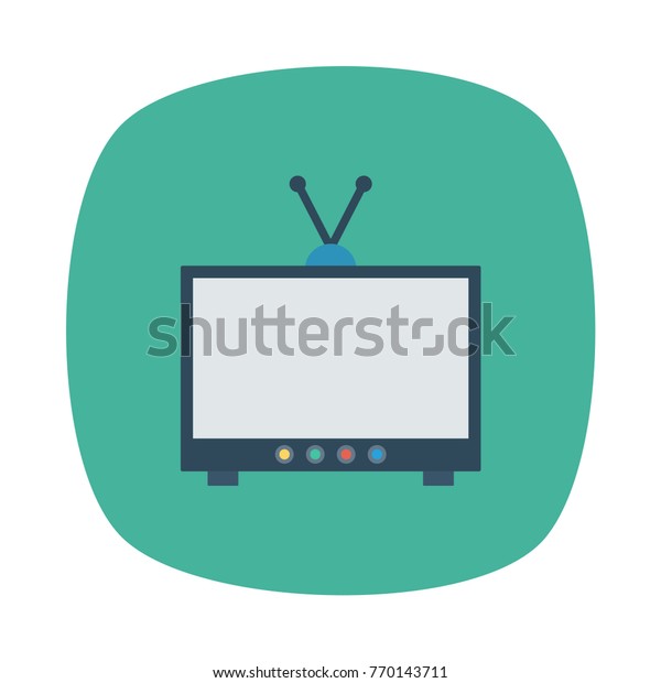 Tv Square Rounded Stock Vector (Royalty Free) 770143711 Shutterstock