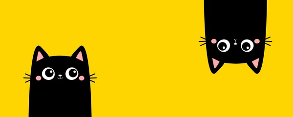 Set Black Cat Emoji. Vector & Photo (Free Trial)