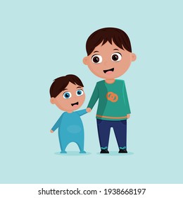 4,355 Two Brothers Cartoon Images, Stock Photos & Vectors | Shutterstock