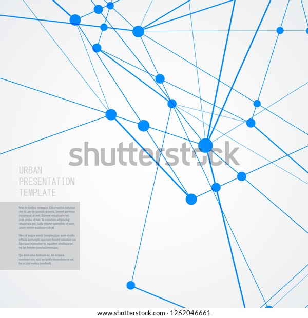Vector Connecting Structure Dots Lines Geometric เวกเตอร์สต็อก (ปลอด