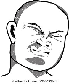 Abstract Man Trollface Stock Illustration 98611100