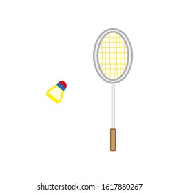 Vector Icon Badminton Racket Simple Shapes Stock Vector (Royalty Free ...