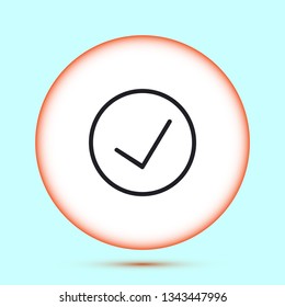 Check Mark Icon On Yellow Table Stock Photo 1994292977 | Shutterstock
