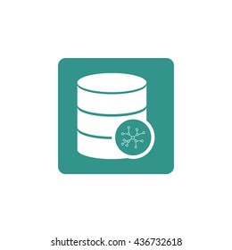 Vector Illustration Database Connection Sign Icon Stock Vector (Royalty ...