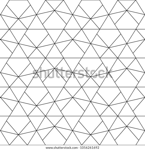 Vector Line Geometric Pattern Design Wallpaper Stock Vector (Royalty ...