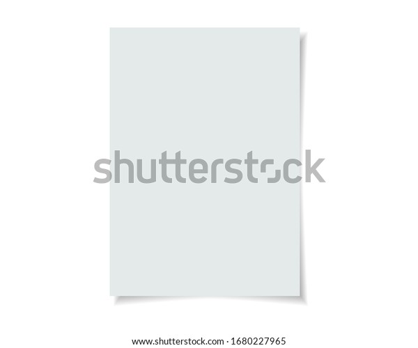 Vector Paper Format A4 Size Realistic Stock Vector (Royalty Free