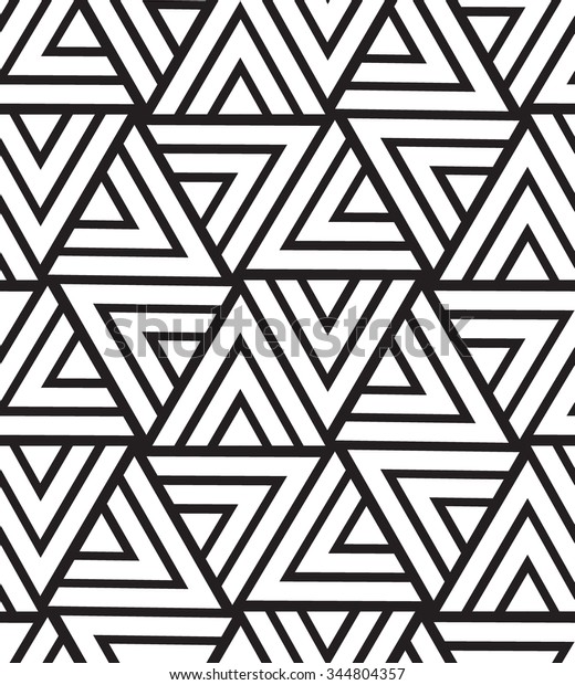 Vector Seamless Pattern Modern Geometric Texture Stock Vector (Royalty ...