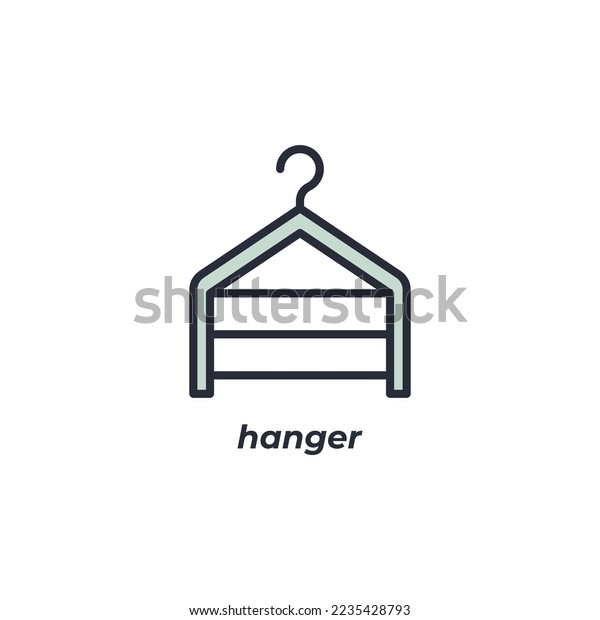 Vector Sign Hanger Symbol Isolated On Stock Vector (Royalty Free