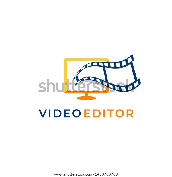 Video Editor Logo Design Vector Stock Vector (Royalty Free) 1430783783