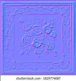 Normal Map Wall Rust Metal Floor Stock Vector (Royalty Free) 1816511459 ...