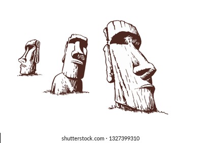 Moai Pixel Art 32 Bit Stock Vector (Royalty Free) 2192037039