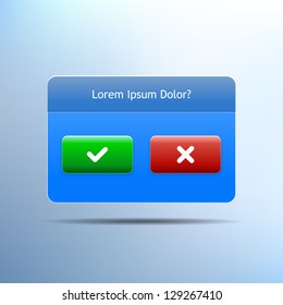 Web Ui Notification Message Window Vector Stock Vector (Royalty Free ...