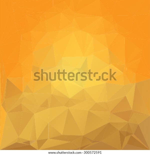 Yellow Random Crystal Background Vector Stock Vector (Royalty Free