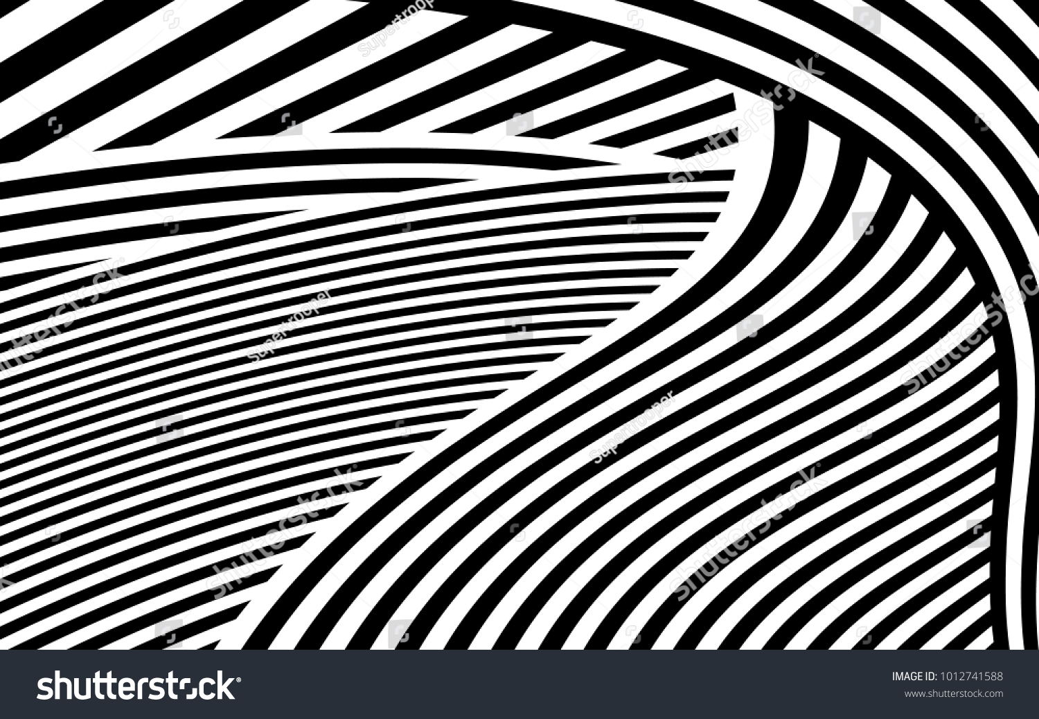 Zebra Lines Design Black White Stripes เวกเตอร์สต็อก (ปลอดค่าลิขสิทธิ์