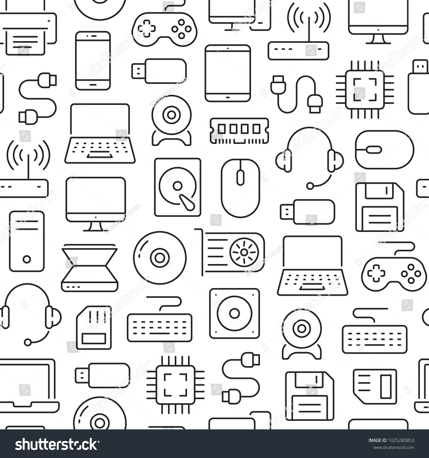 Devices Icons Pattern Royalty-Free Images, Stock Photos & Pictures ...