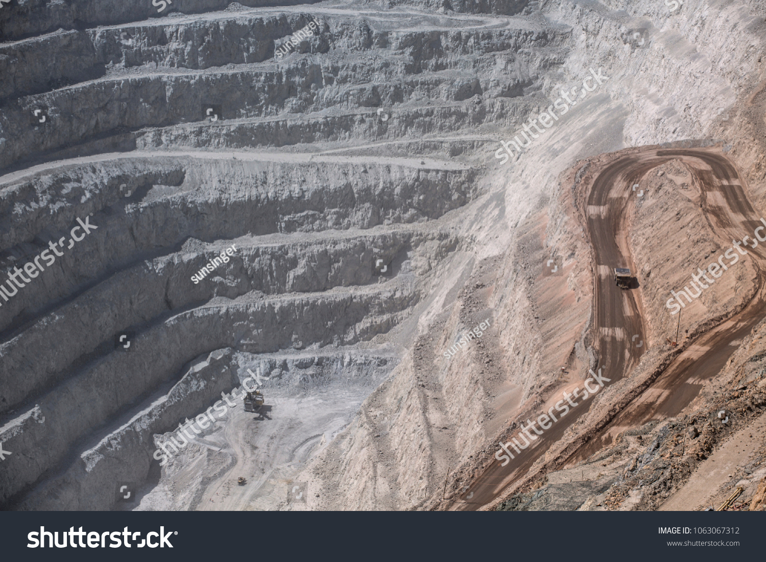 Chuquicamata Worlds Biggest Open Pit Copper Stock Photo 1063067312